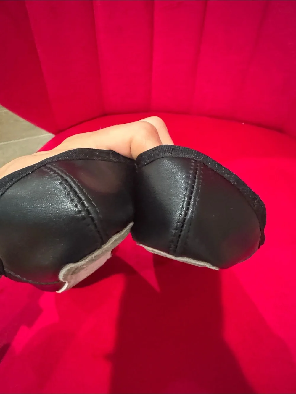 Danskin Black Ballet Flats with Elastic Topline